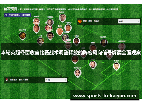 本轮英超冬窗收官比赛战术调整释放的阵容风向信号解读全面观察 本轮英超冬窗收官比赛战术调整释放的阵容风向信号解读全面观察