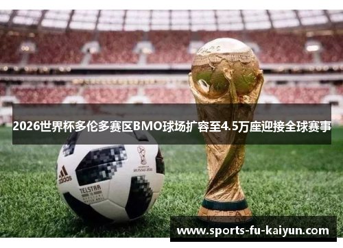 2026世界杯多伦多赛区BMO球场扩容至4.5万座迎接全球赛事